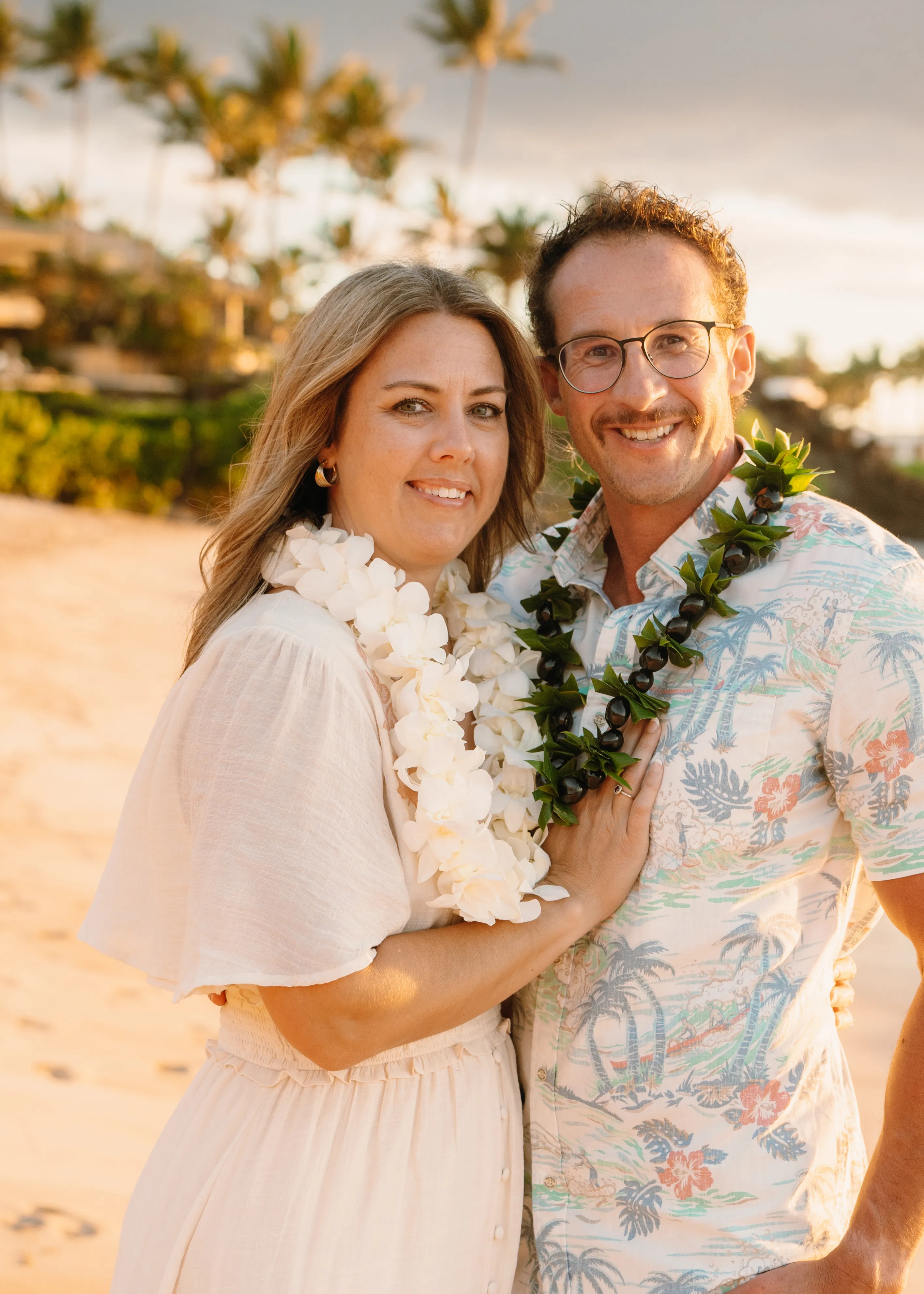 Double Orchid Lei (White) image