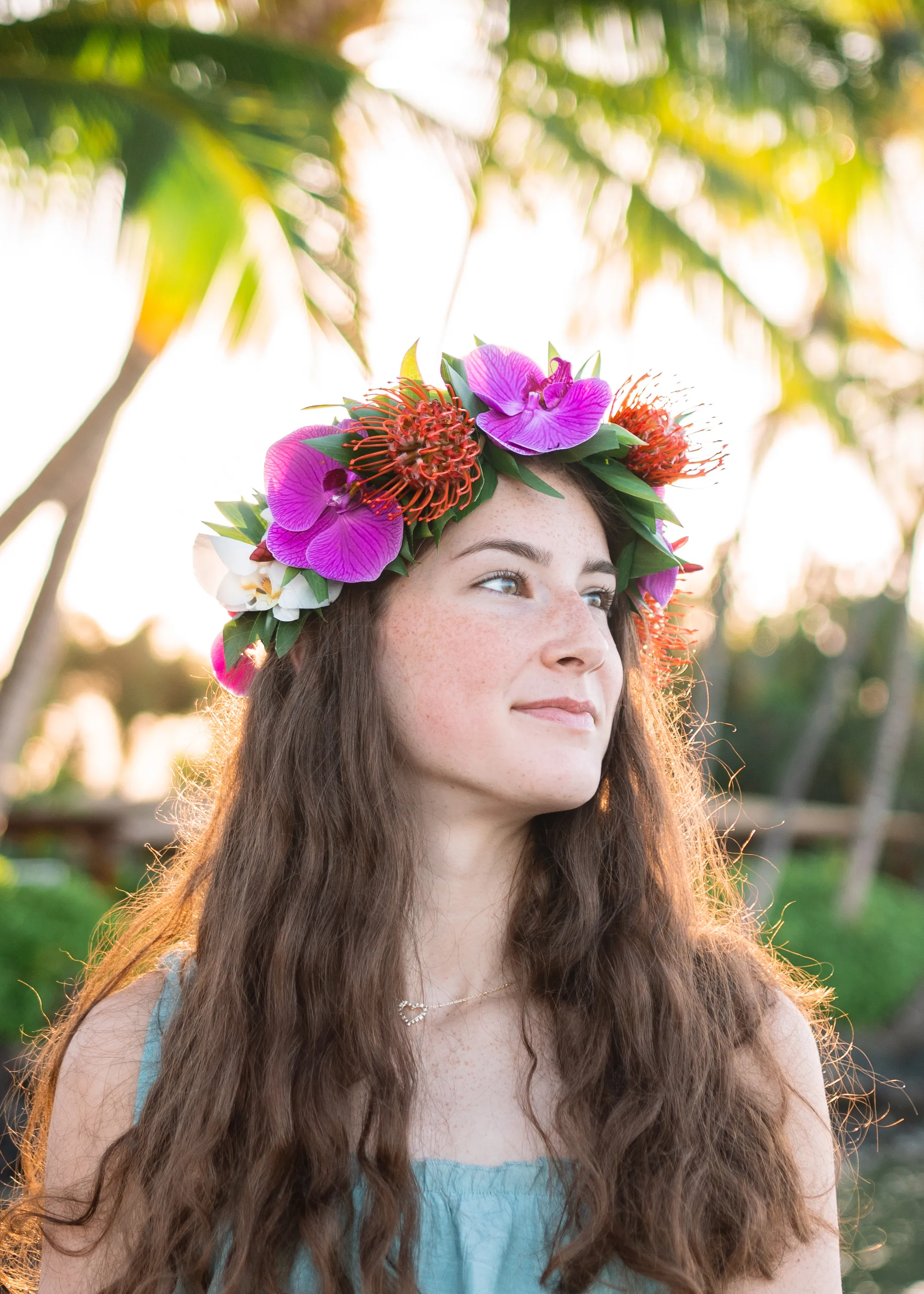 Lei Poʻo (Flower Crown) – Tropical image